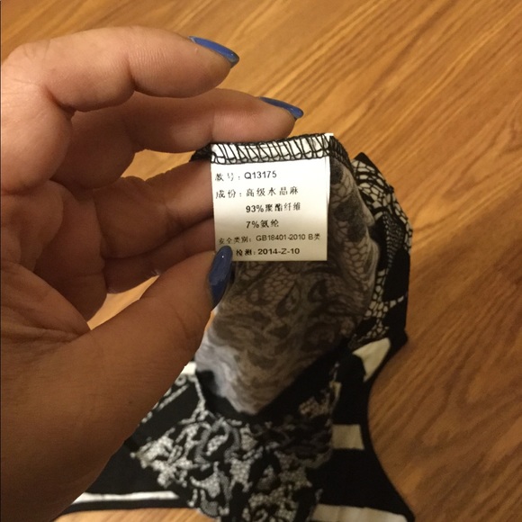 🆕 Mini Black and white Dress 👗 NWOT - Picture 7 of 8